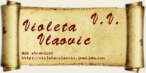 Violeta Vlaović vizit kartica